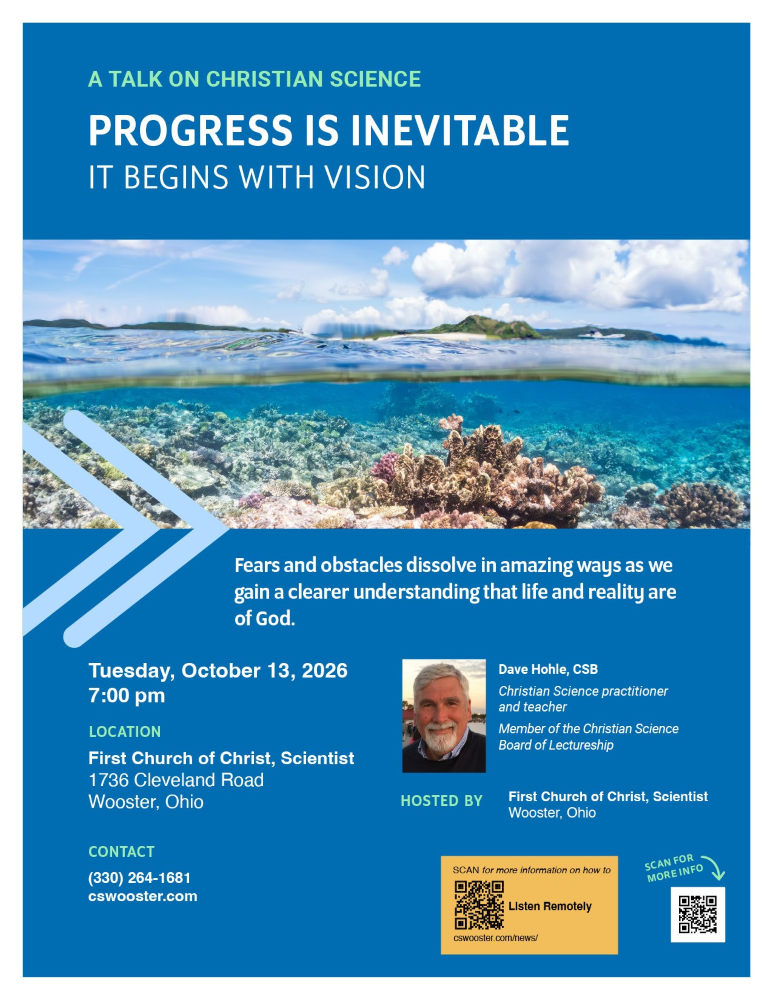 Dave Hohle, Christian Sicnece practitioner and teacher lecture on Oct 13, 2026